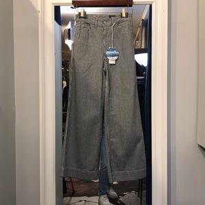 Black and White Pin-Stripe Pants